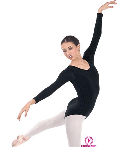 Value Collection Plus Size Long Sleeve Leotard